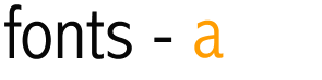 fonts