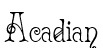 Acadian Sample Text